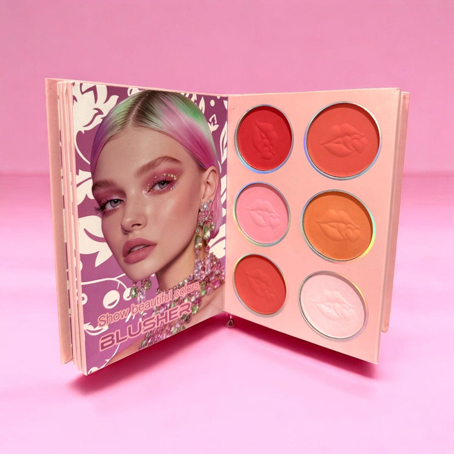 Paleta de yara ( sombras, colorete, iluminador, polvos compactos )