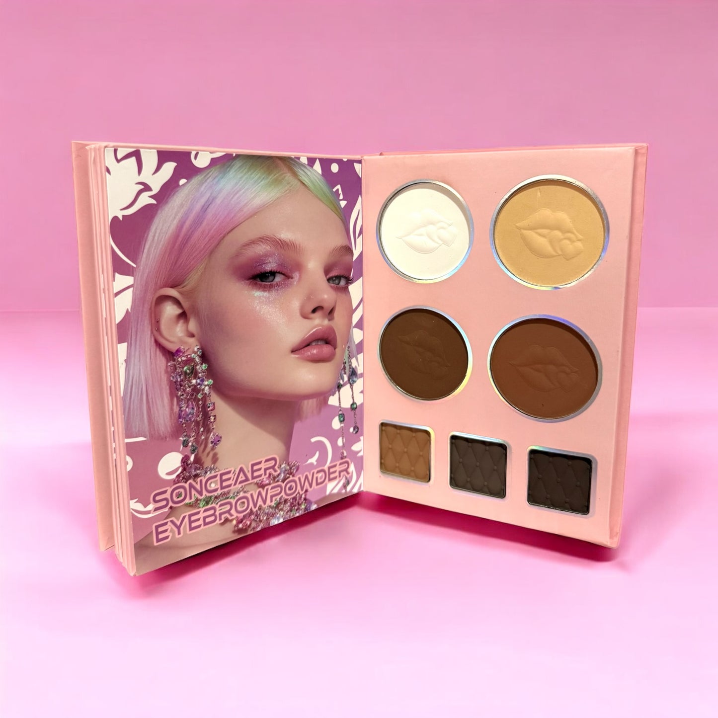 Paleta de yara ( sombras, colorete, iluminador, polvos compactos )