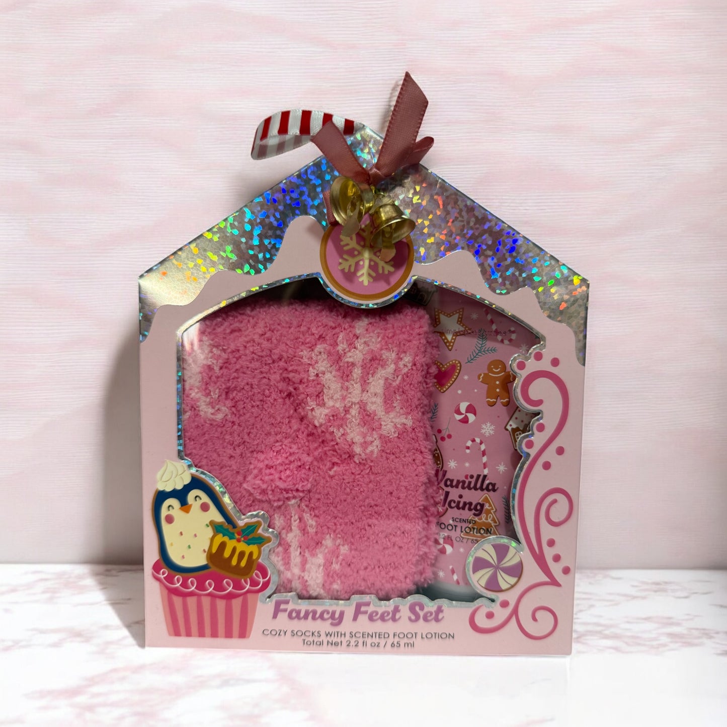 Pack Navidad calcetines de pelito + crema de pies