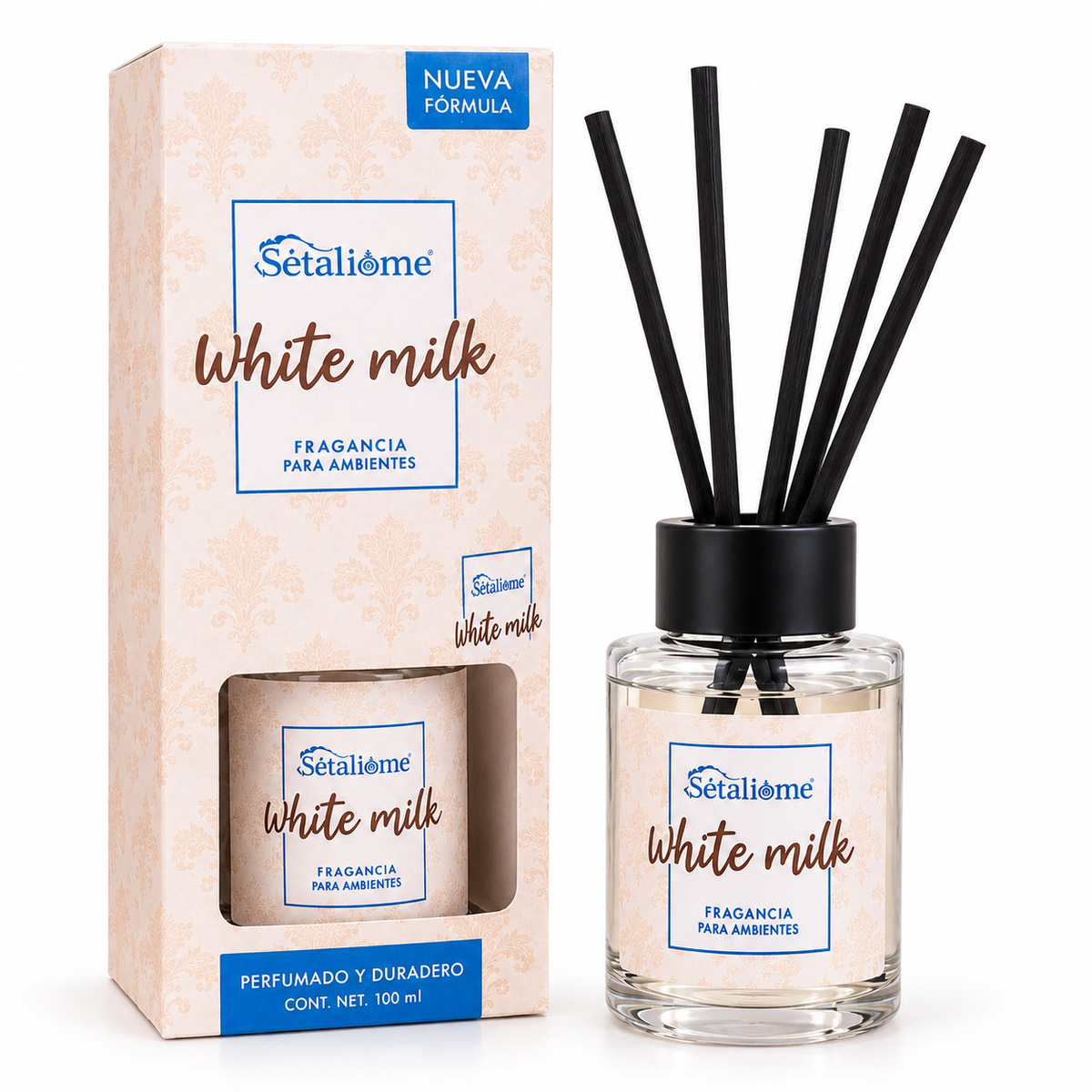 Ambientador mikado blanco latte aroma duradero