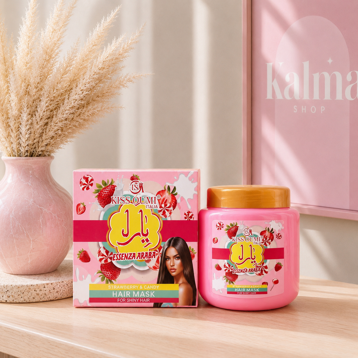 Mascarilla arabe fresa nata