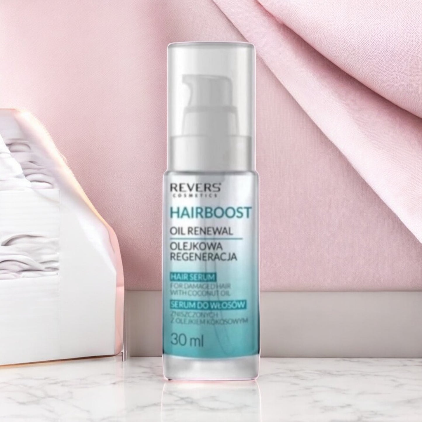 Serúm para el pelo para cabello dañado con aceite de coco