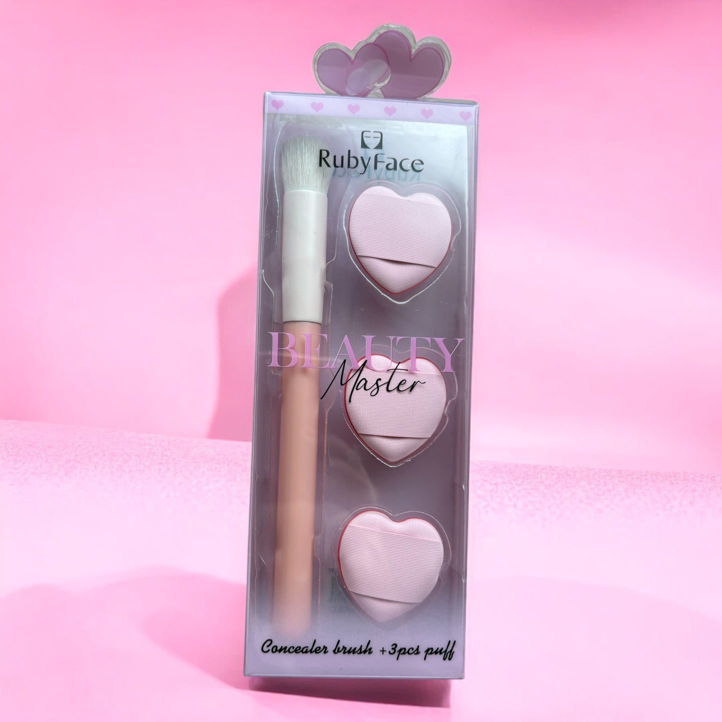 Brocha para corrector + borlas