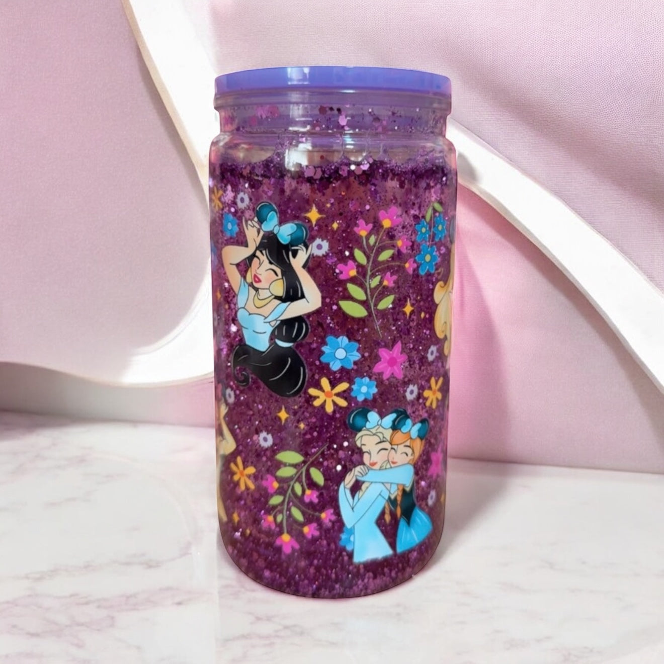Vaso personalizado de las princesas Disney