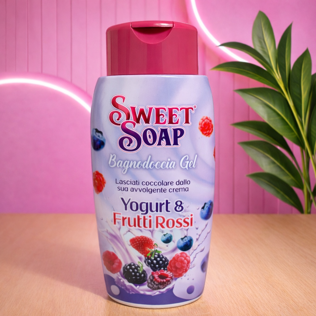 Gel de ducha italiano yogurt y frutos rojos