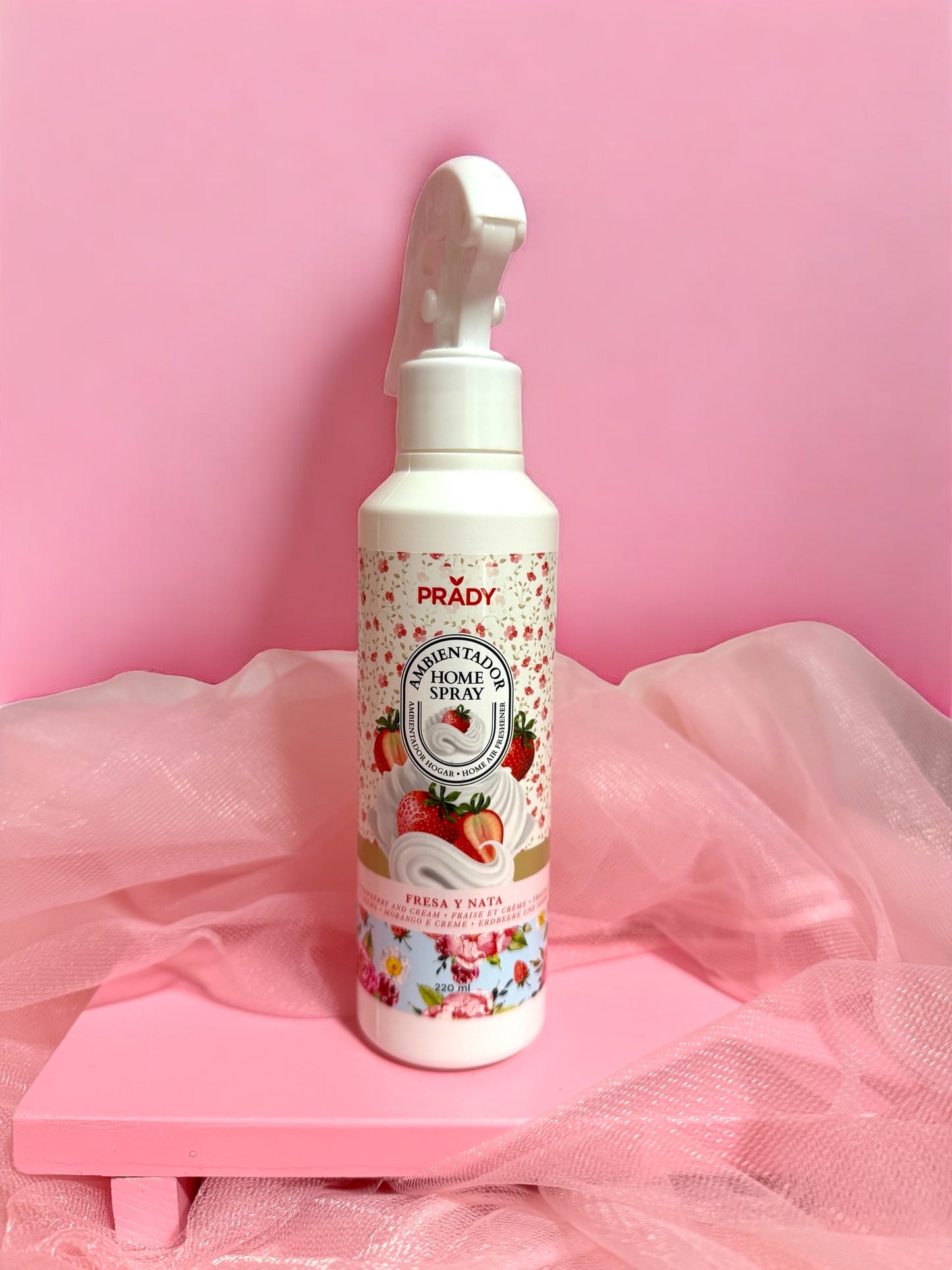 Ambientador spray fresa y nata
