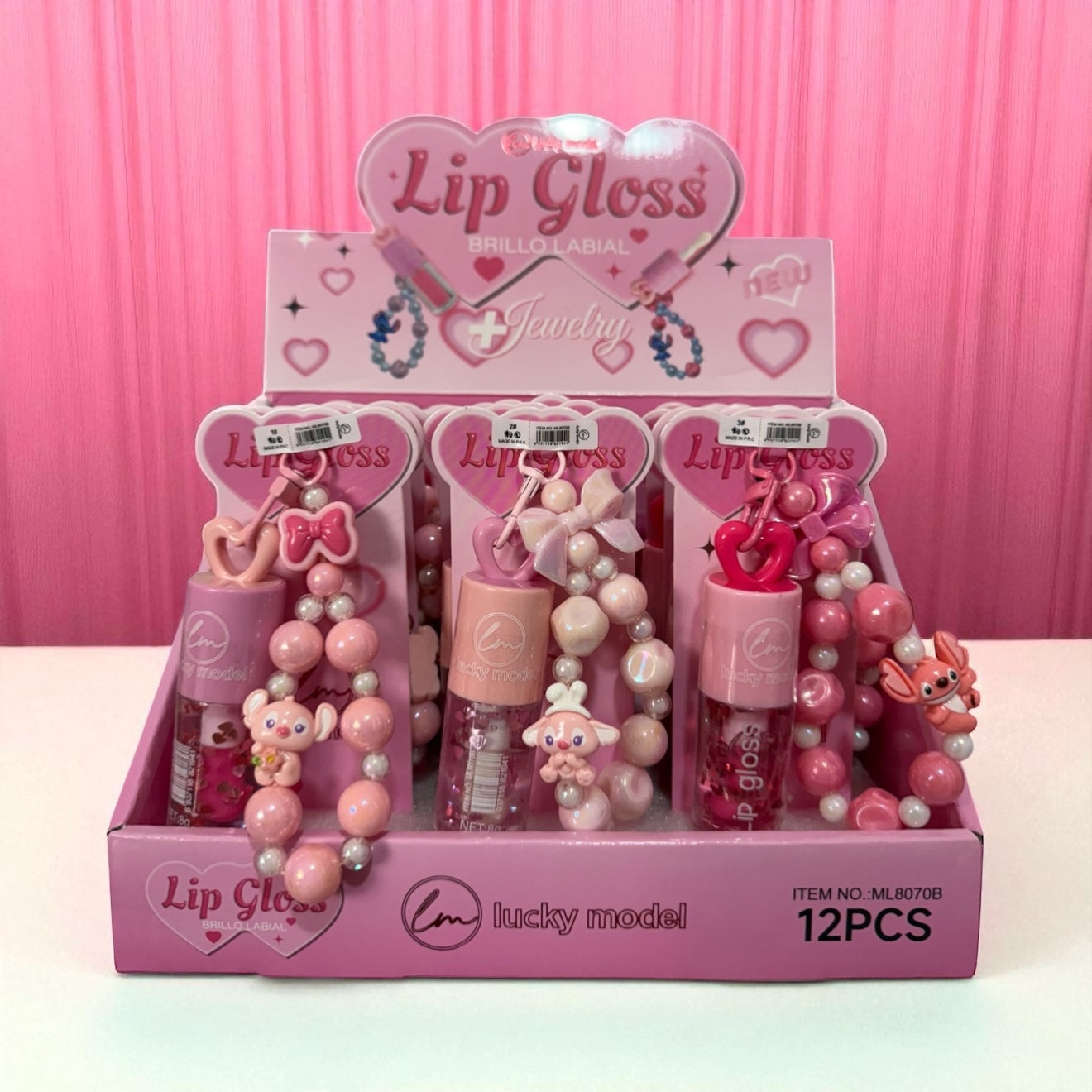 Lip gloss stitch llavero