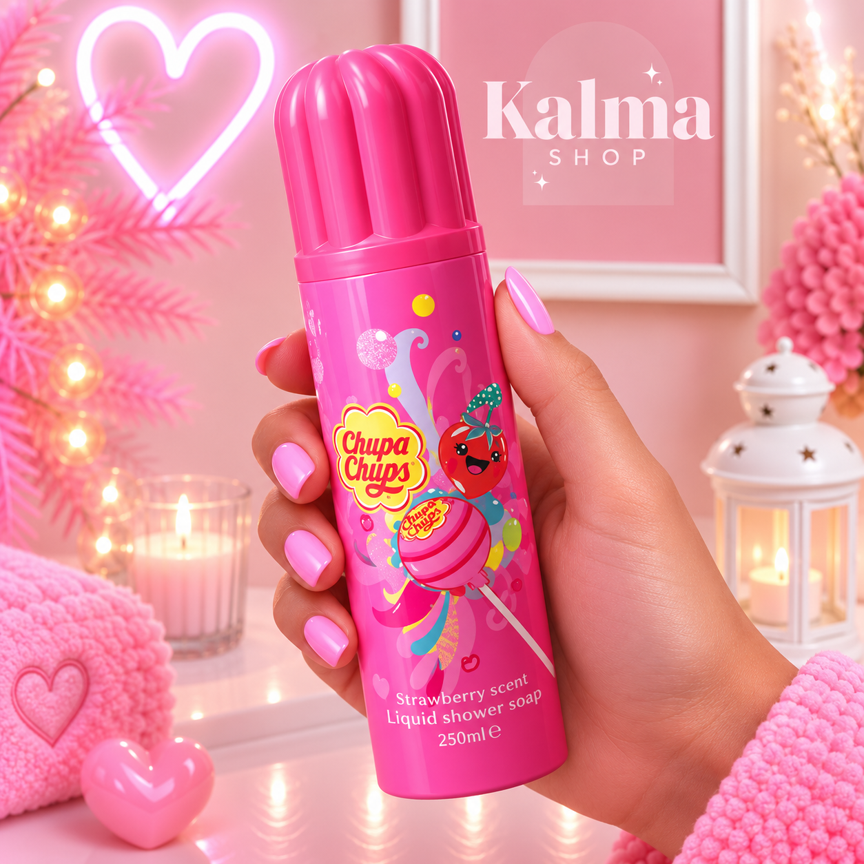 Gel de baño en espuma Chupa Chups fresa
