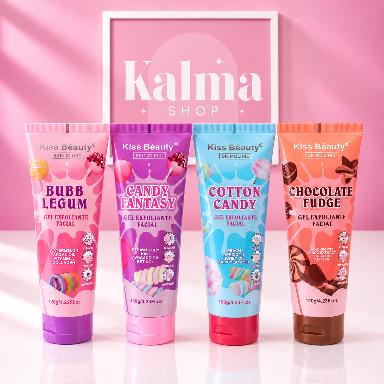 Gel exfoliante facial de aromas increíbles