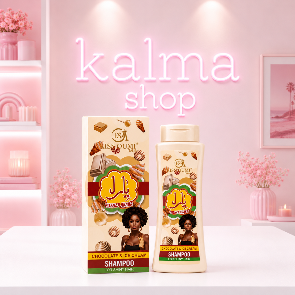 Shampo arabe helado chocolate blanco
