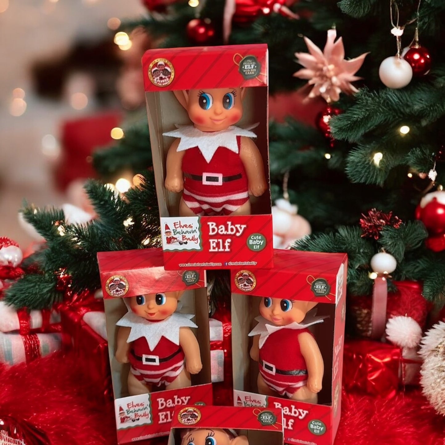 Mini elfos de Navidad