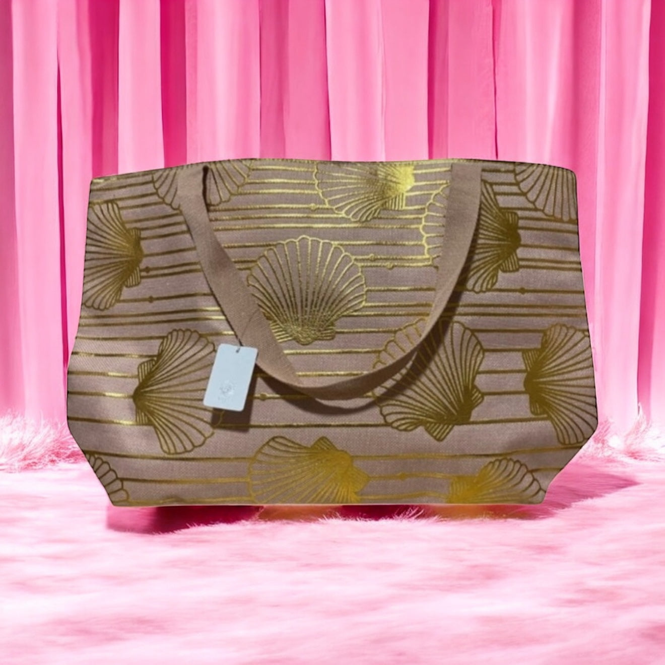 Bolso de playa conchas