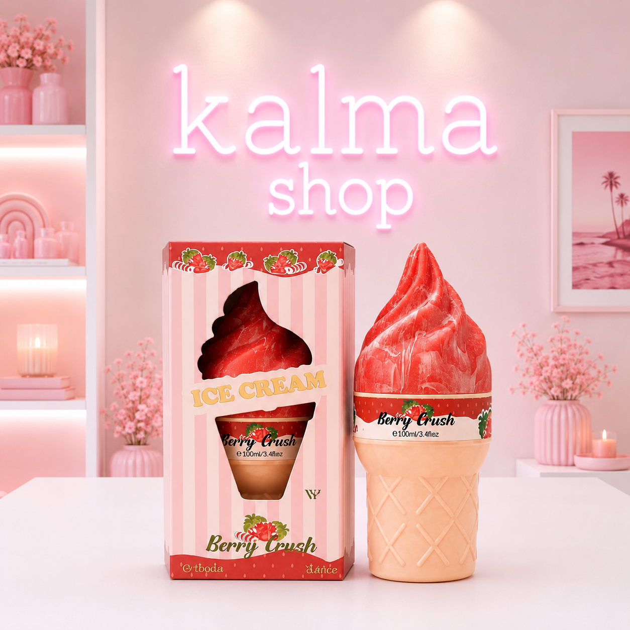 Perfume helado de fresa