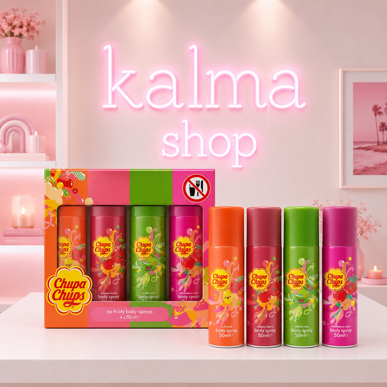 Pack chupa chups fragancias ( melon, fresa, cereza y tuti fruti )