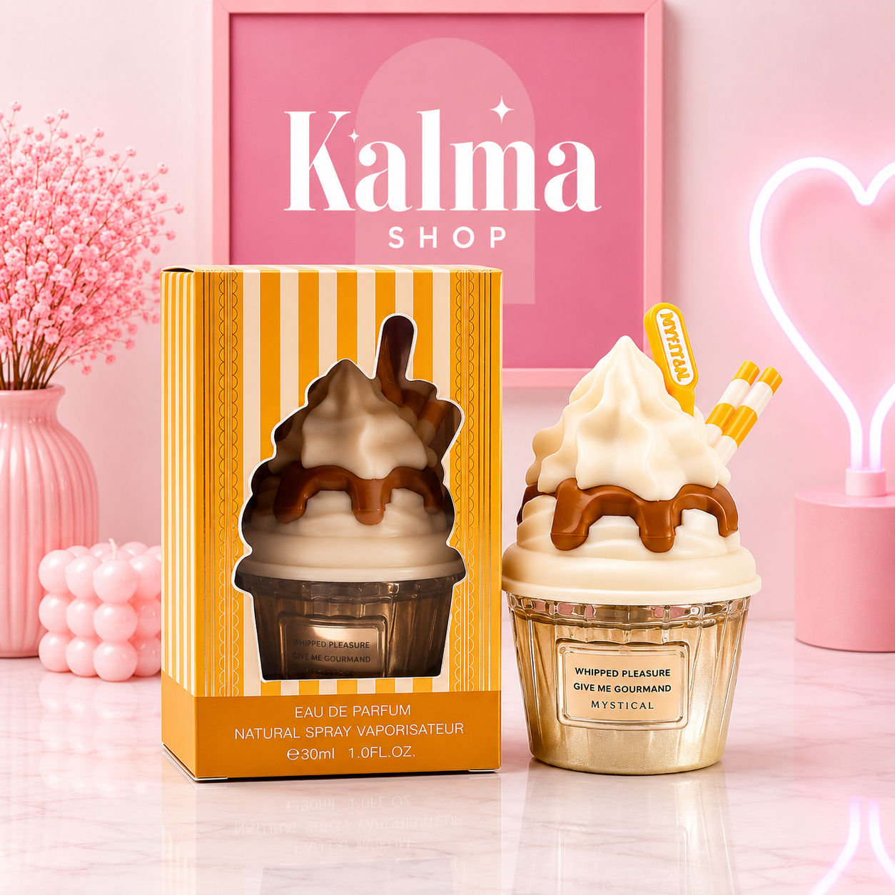 Mini perfume helado arabe palomitas, caramelo salado