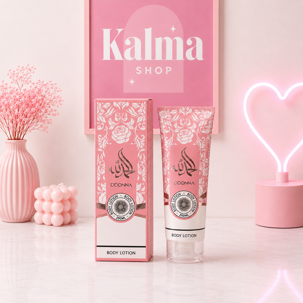 Crema corporal arabe rosa