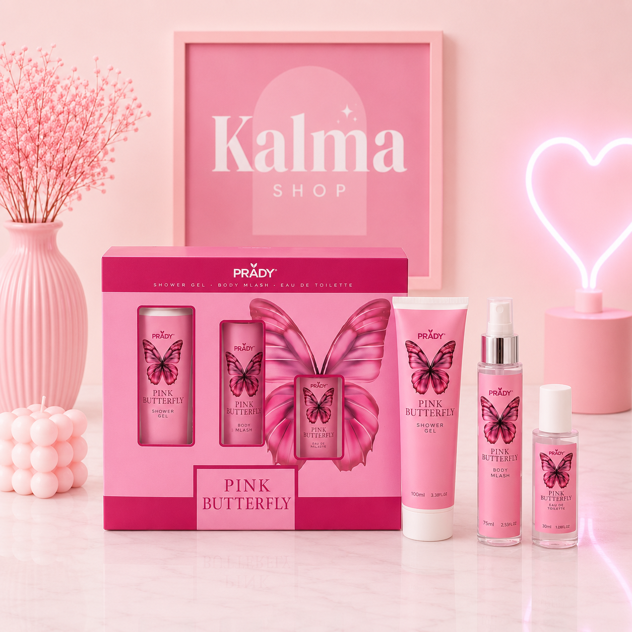 Pack mariposa ( del de ducha, bruma y colonia )