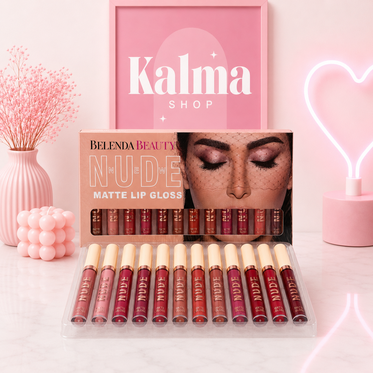 Pack 12 labiales nude beauty