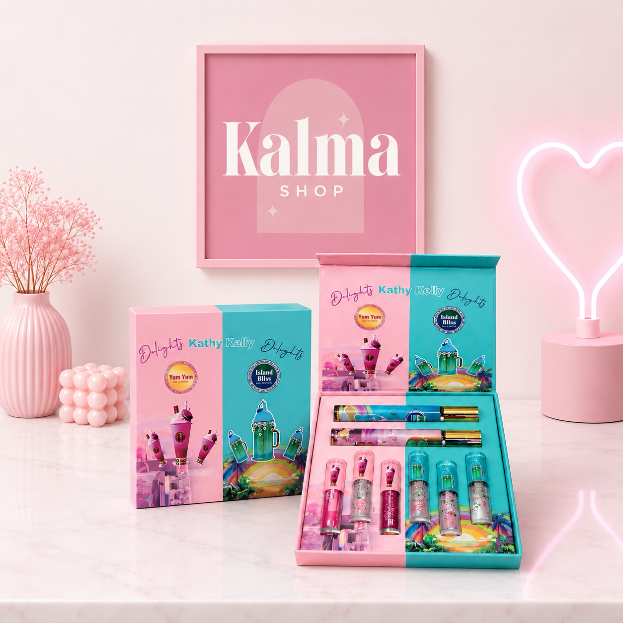 Pack batidos virales (mini perfumes y labiales)