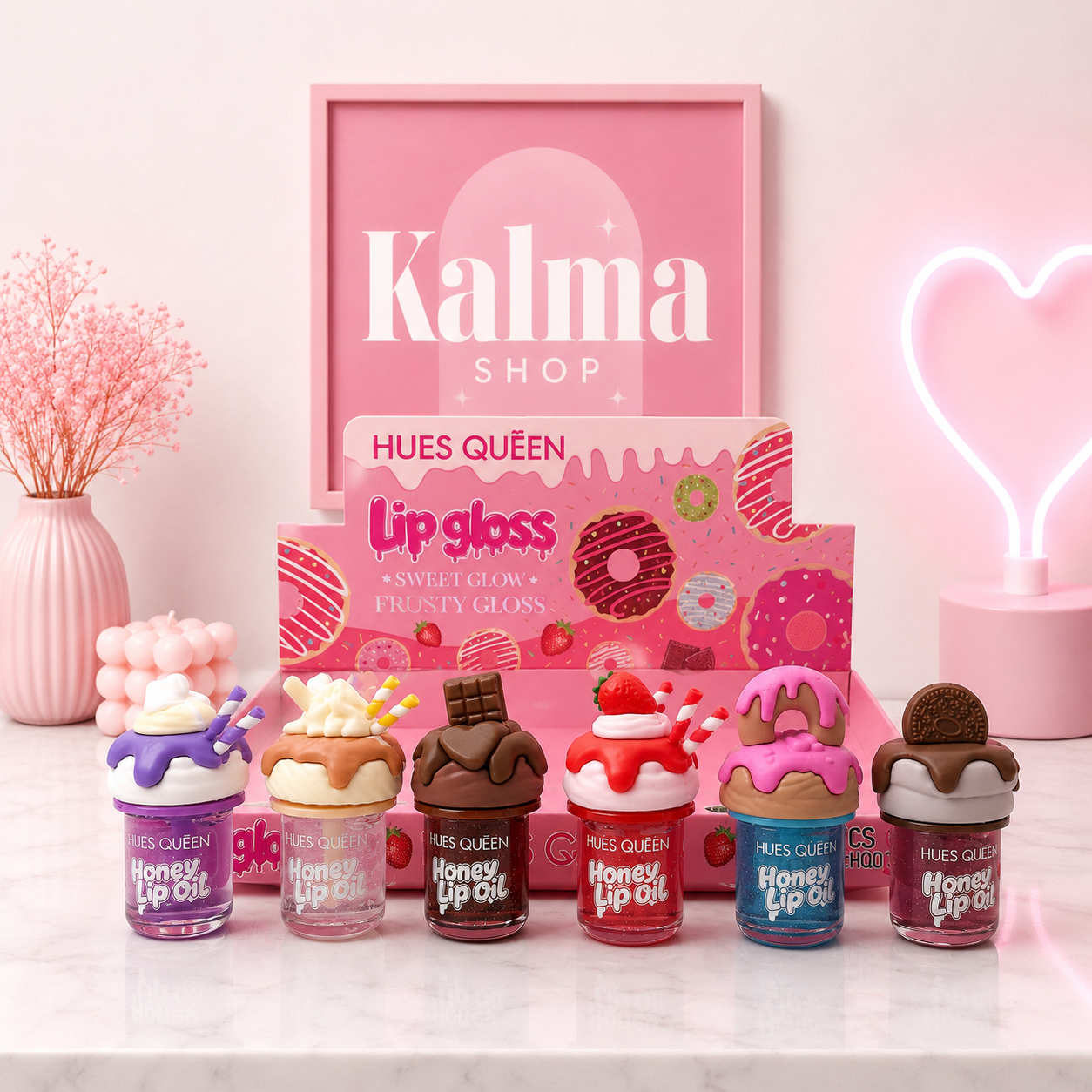 Lip gloss helados virales ( este tiene brillitos y aromas )