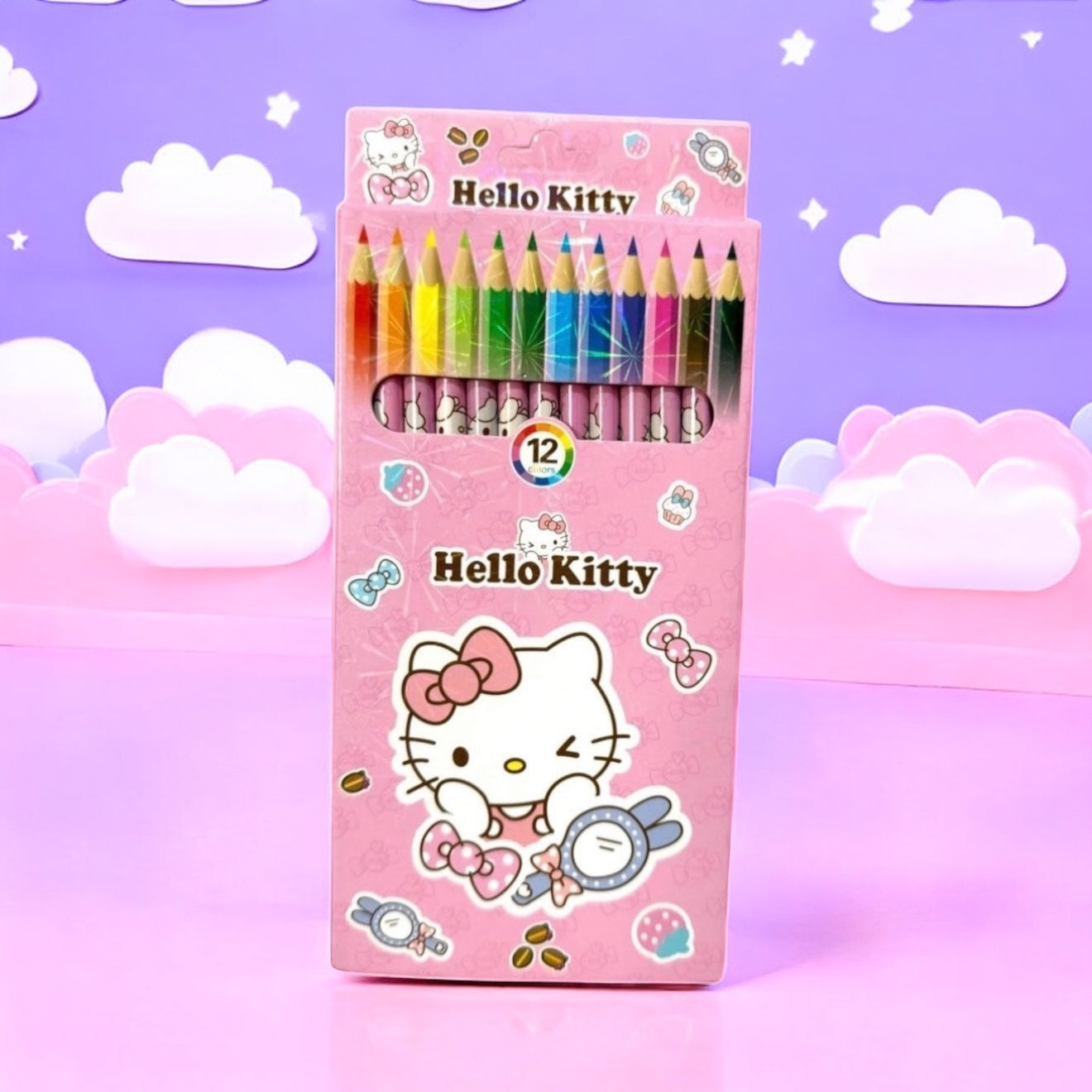 Set 12 colores hello kitty