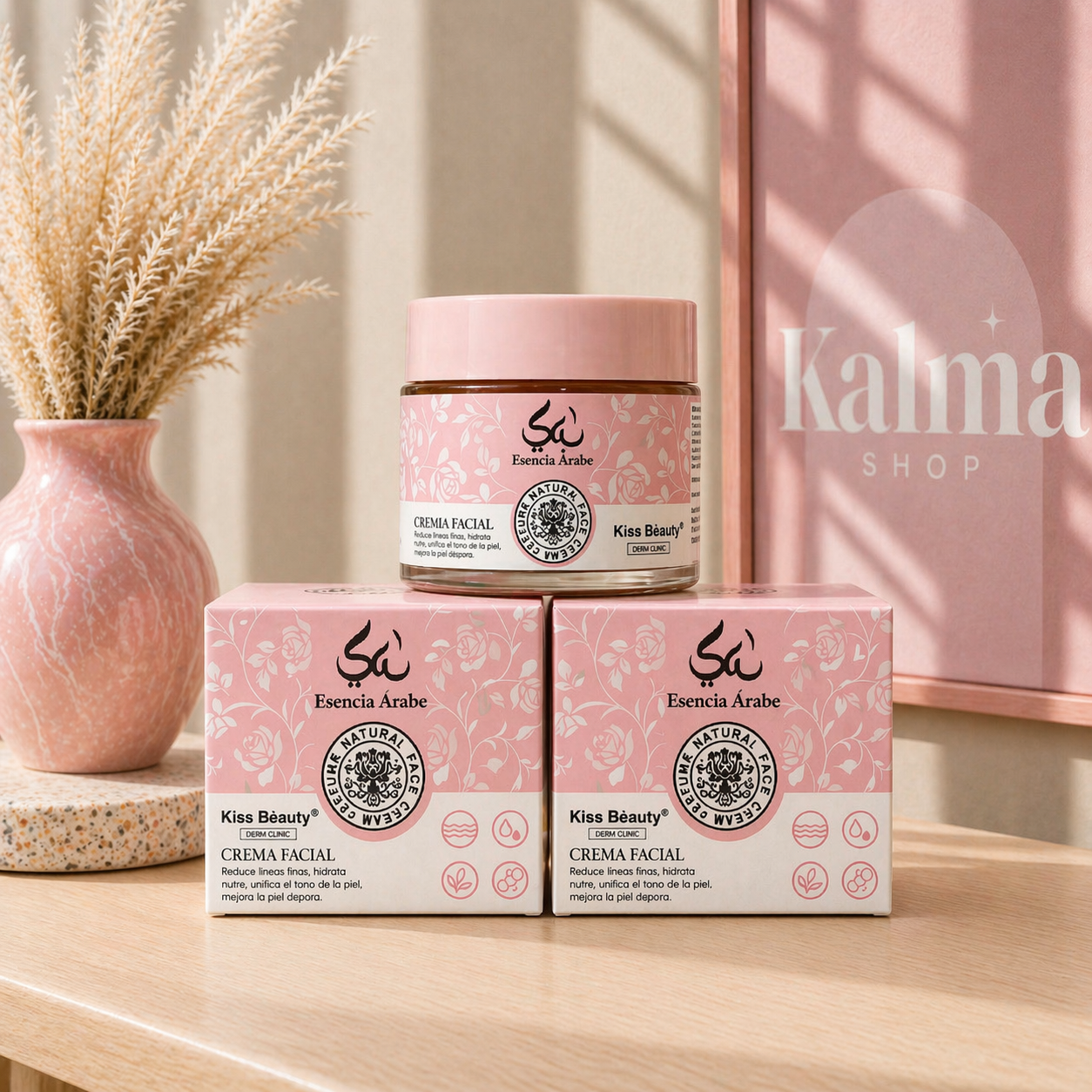 Crema facial arabe rosa