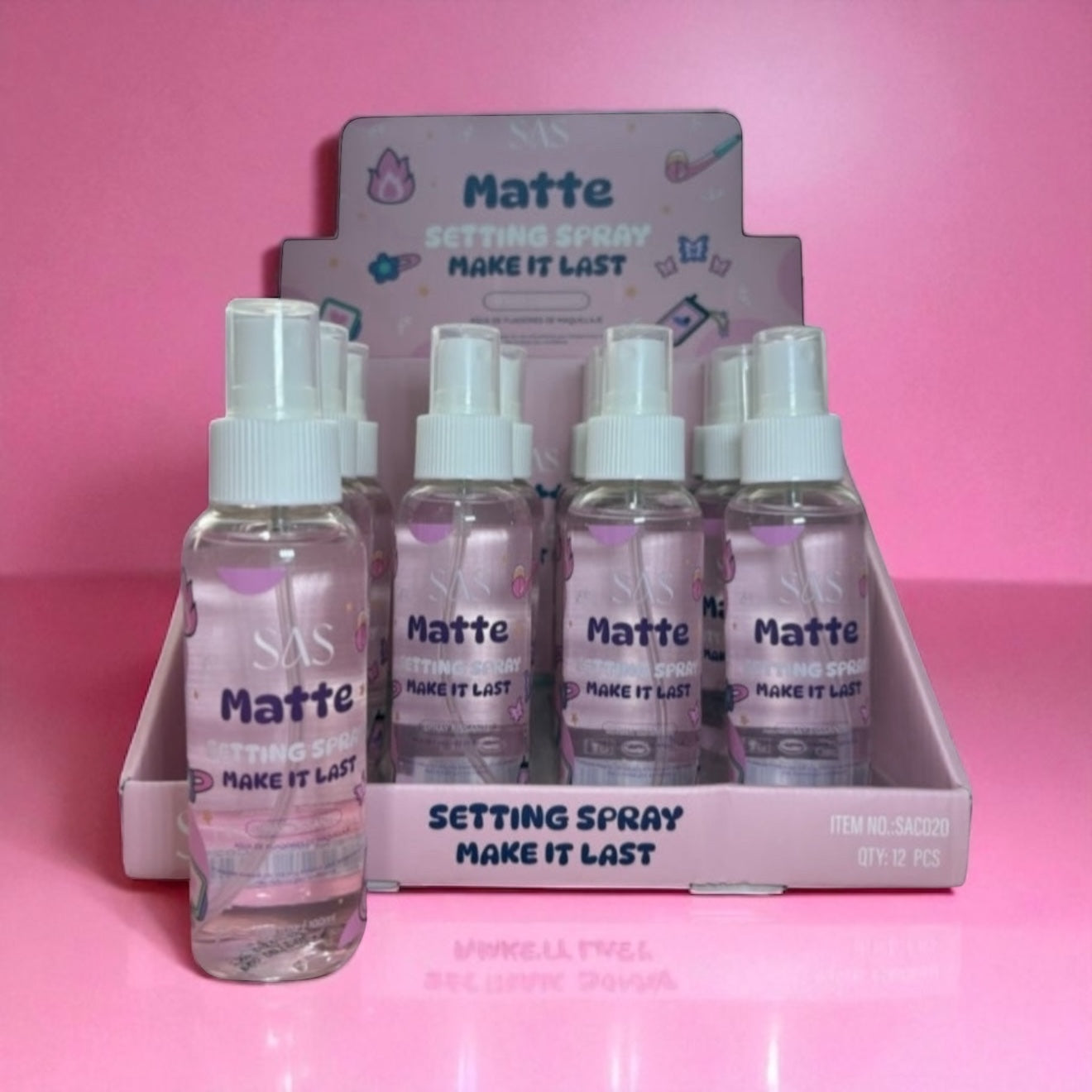 Spray fijador de maquillaje efecto matte
