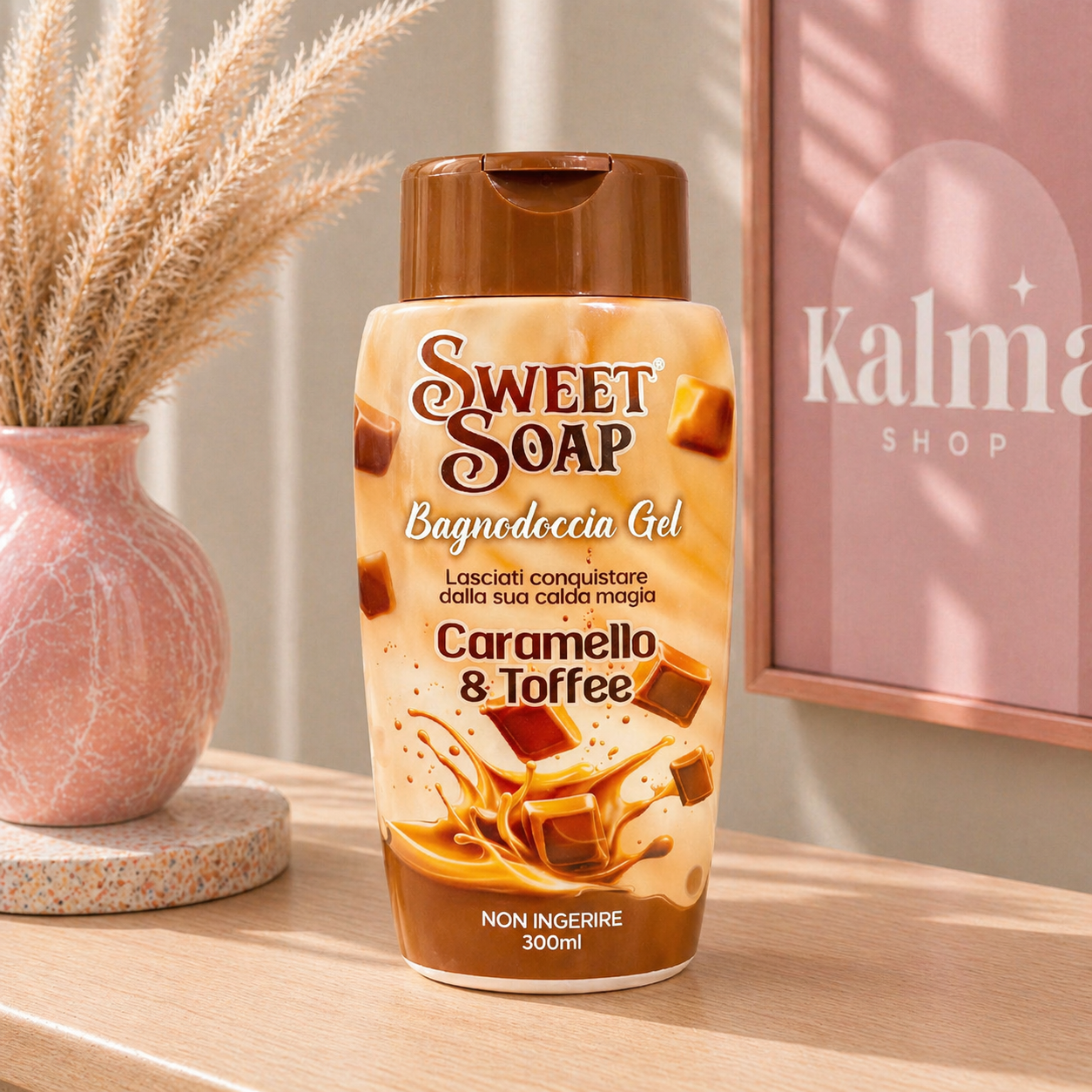 Gel de ducha italiano caramelo y toffe 300ml