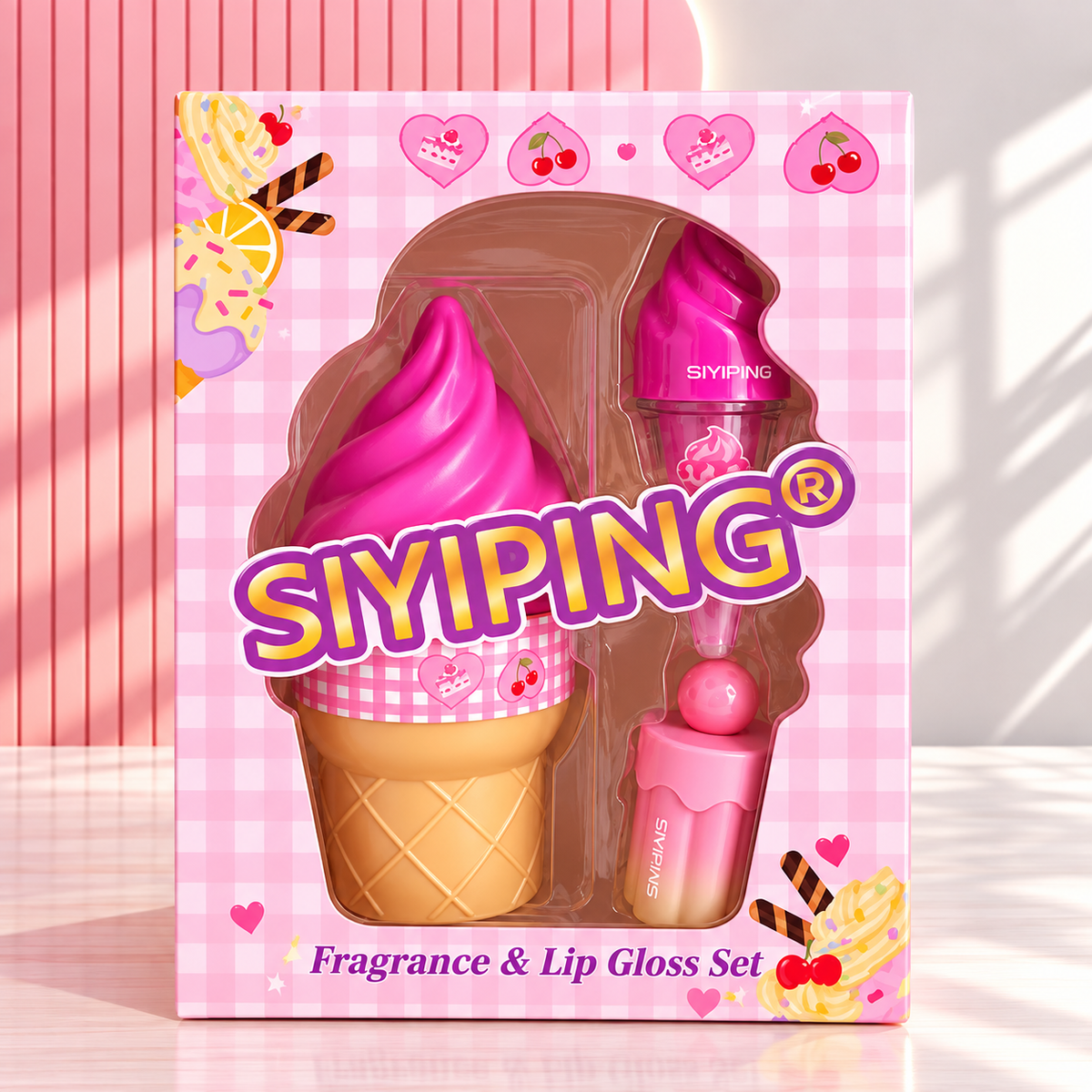 Pack helados ( perfume + labiales ) cereza