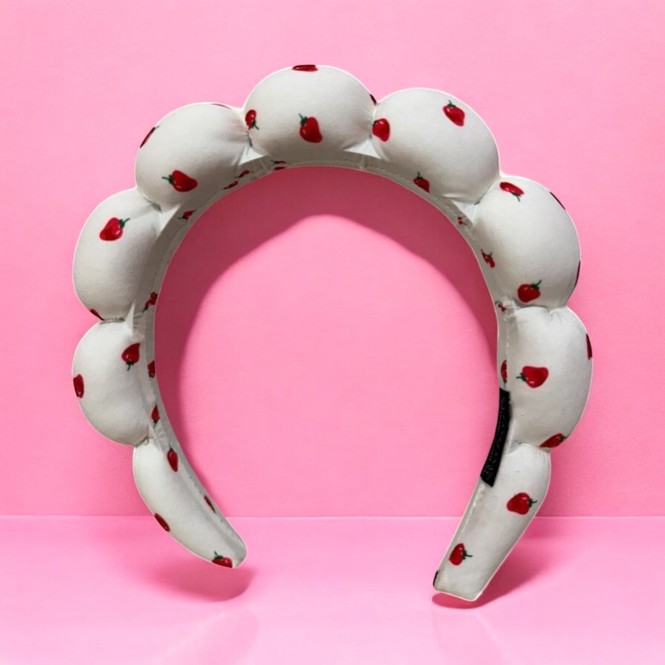 Felpa de maquillaje blanca fresitas