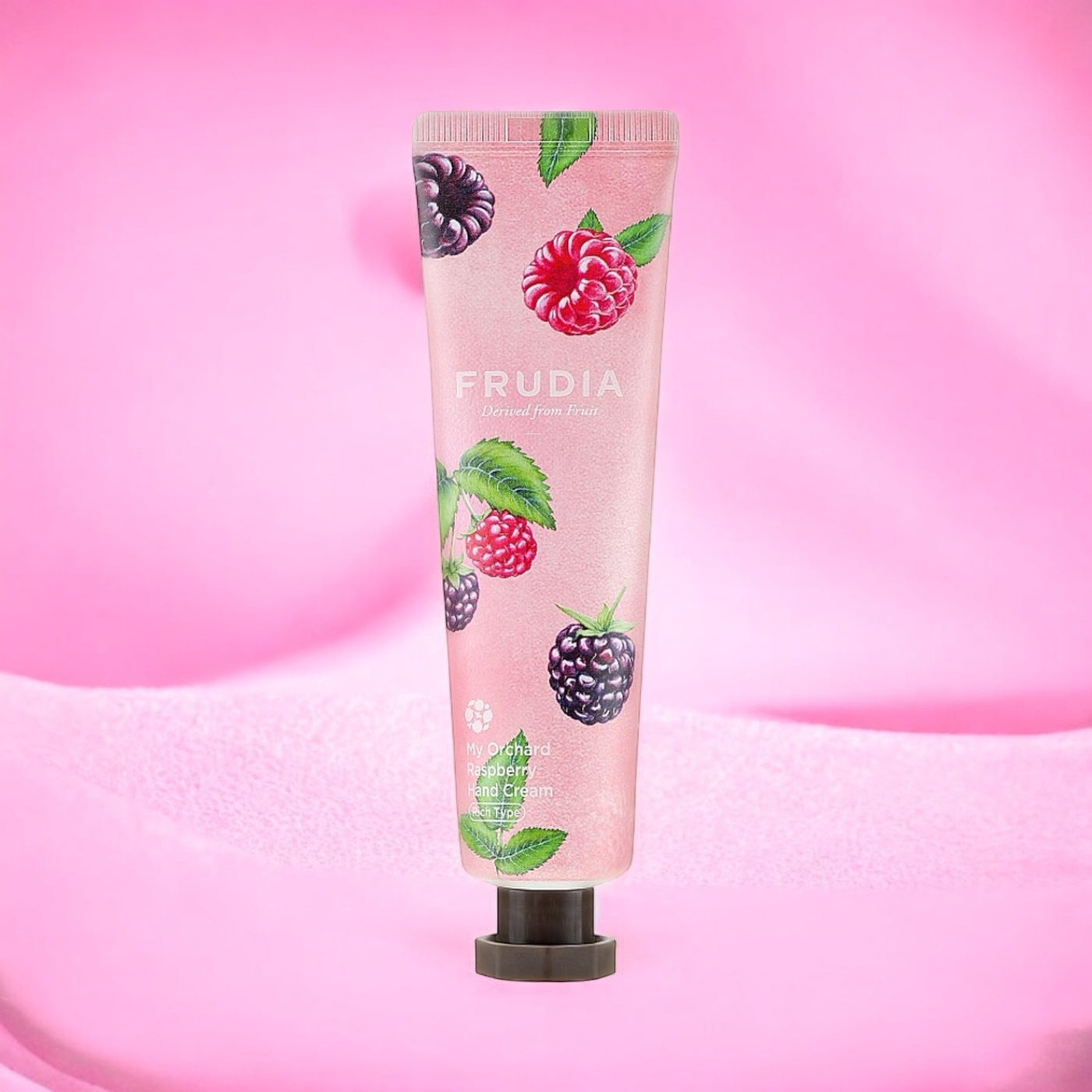 Crema de manos frambuesa frudia cosmética coreana