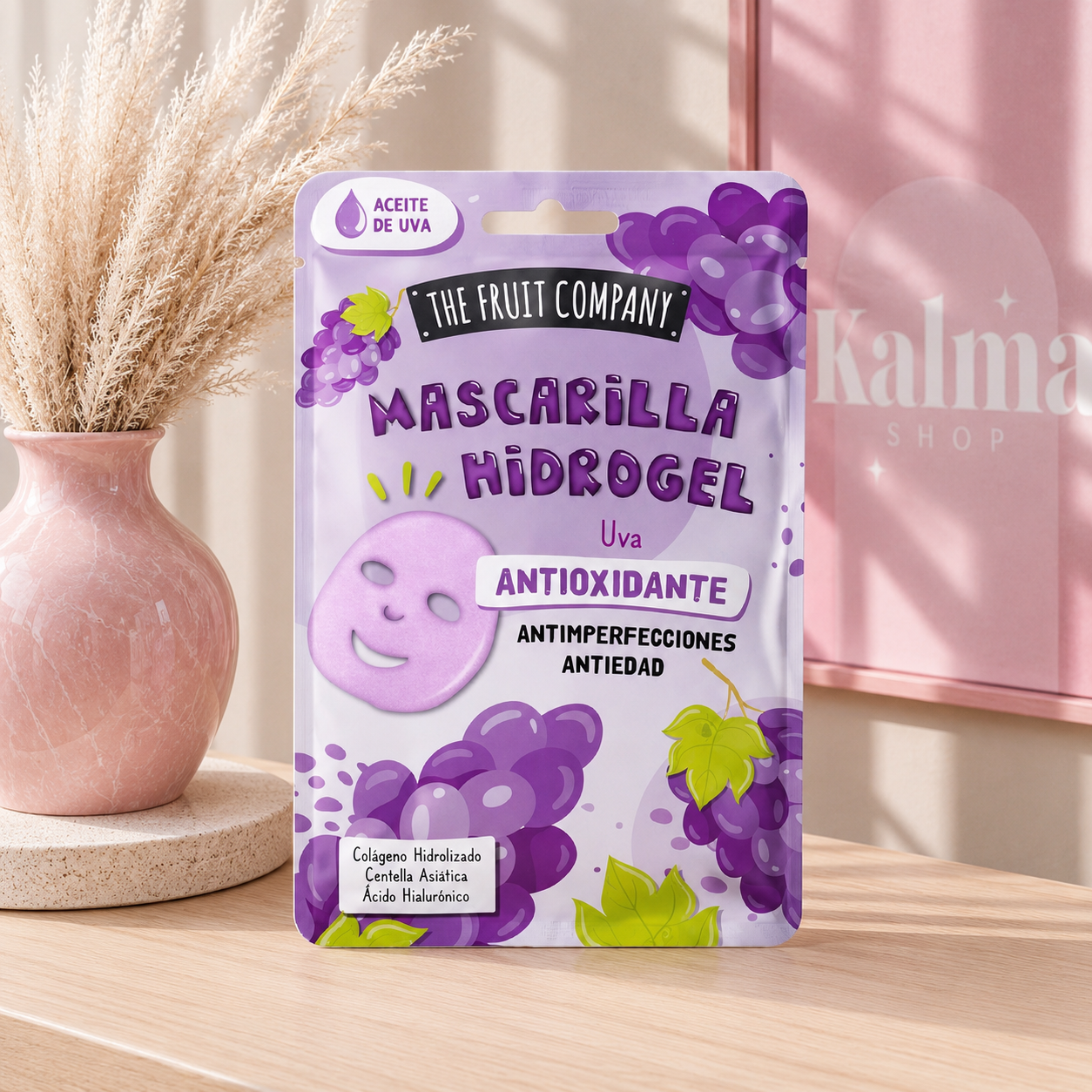 Mascarilla facial uva antioxidante