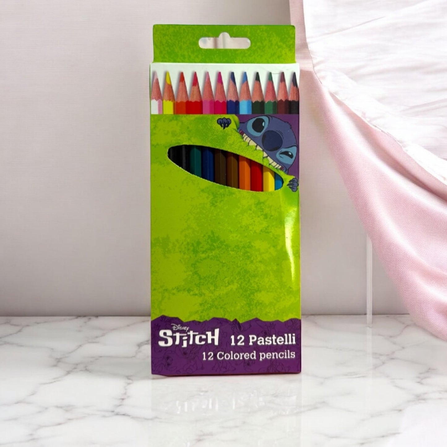 Lápices de colores de stitch