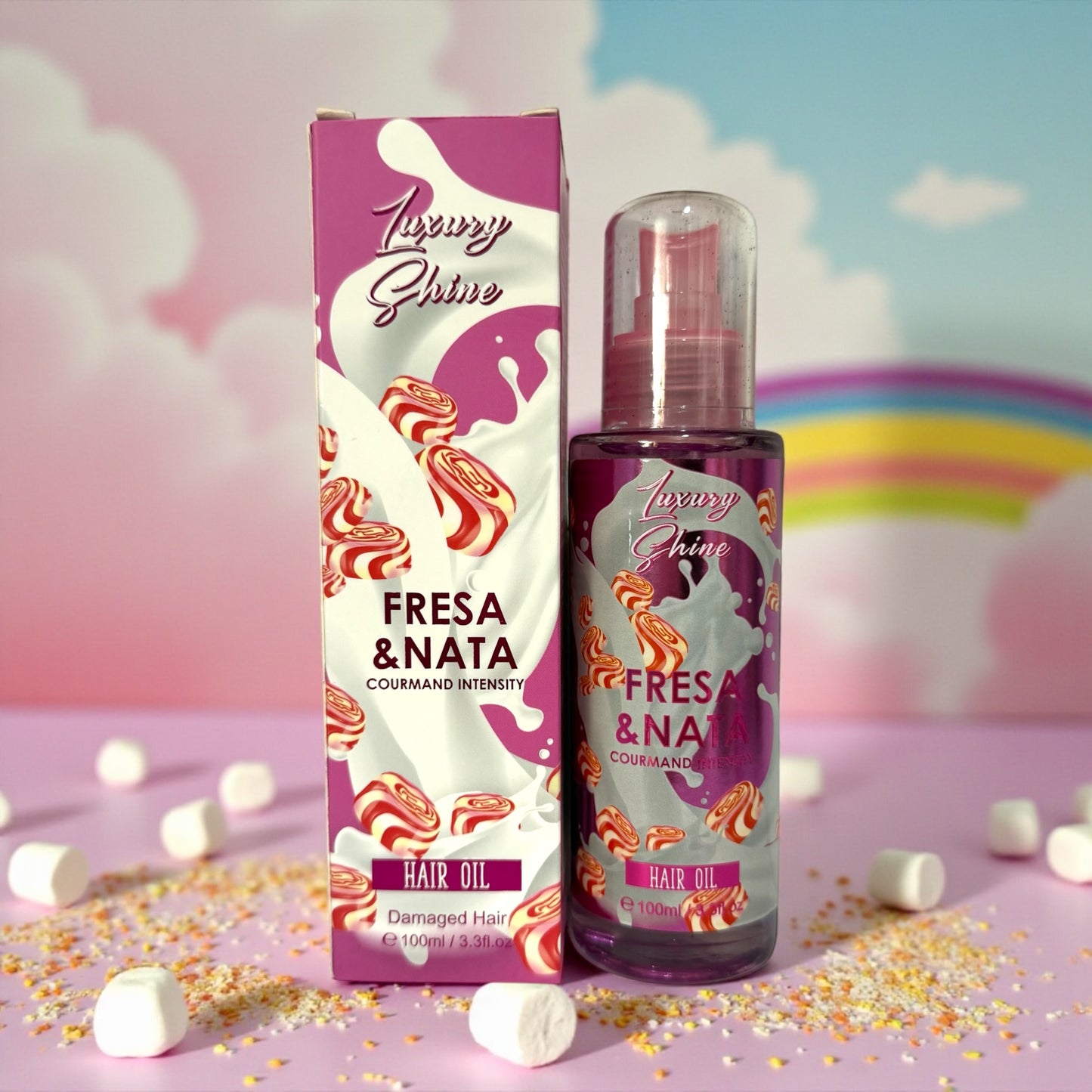 Serúm para el pelo fresa y nata