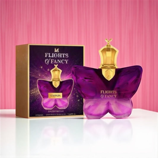 Perfume mariposa lila