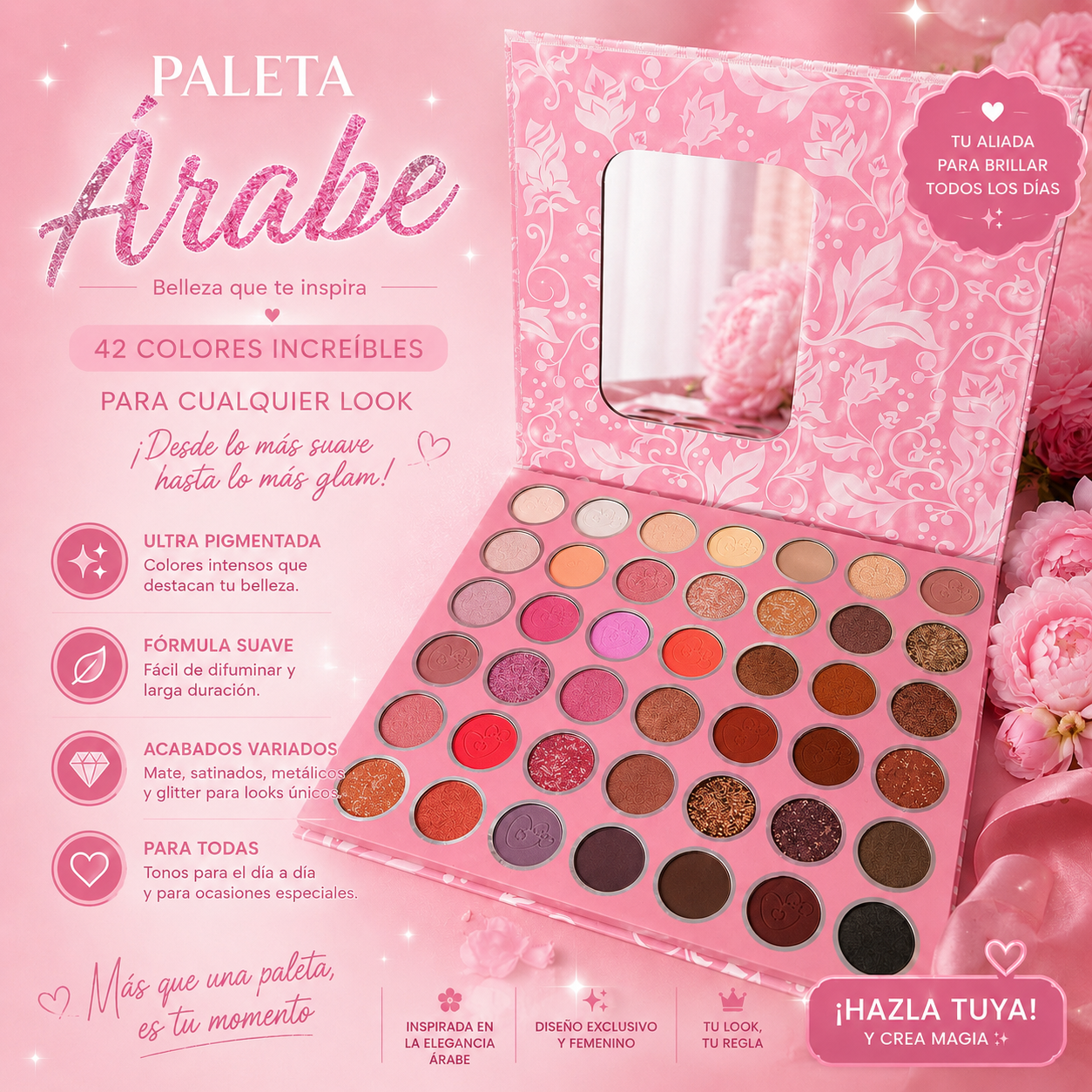 Paleta arabe rosa