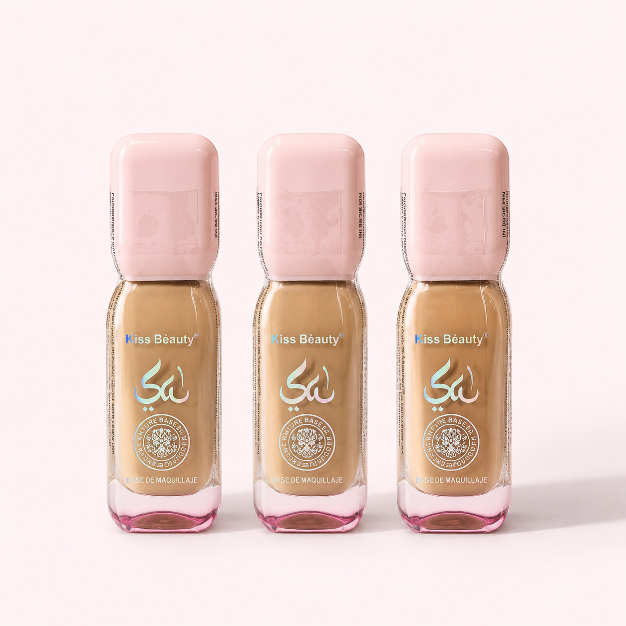 Base arabe rosa 3 tonos diferentes