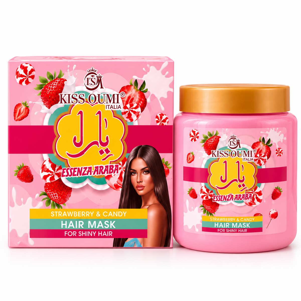 Mascarilla arabe fresa nata