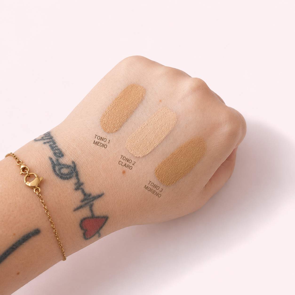 Base arabe rosa 3 tonos diferentes