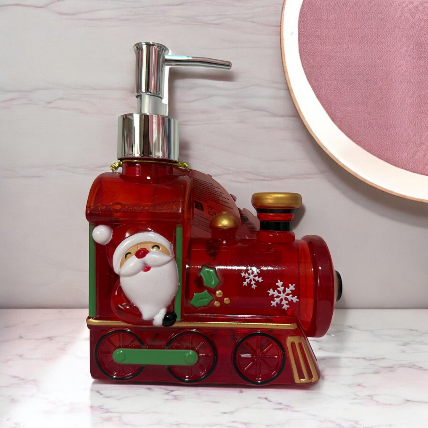 Jabón de manos tren de papá Noel