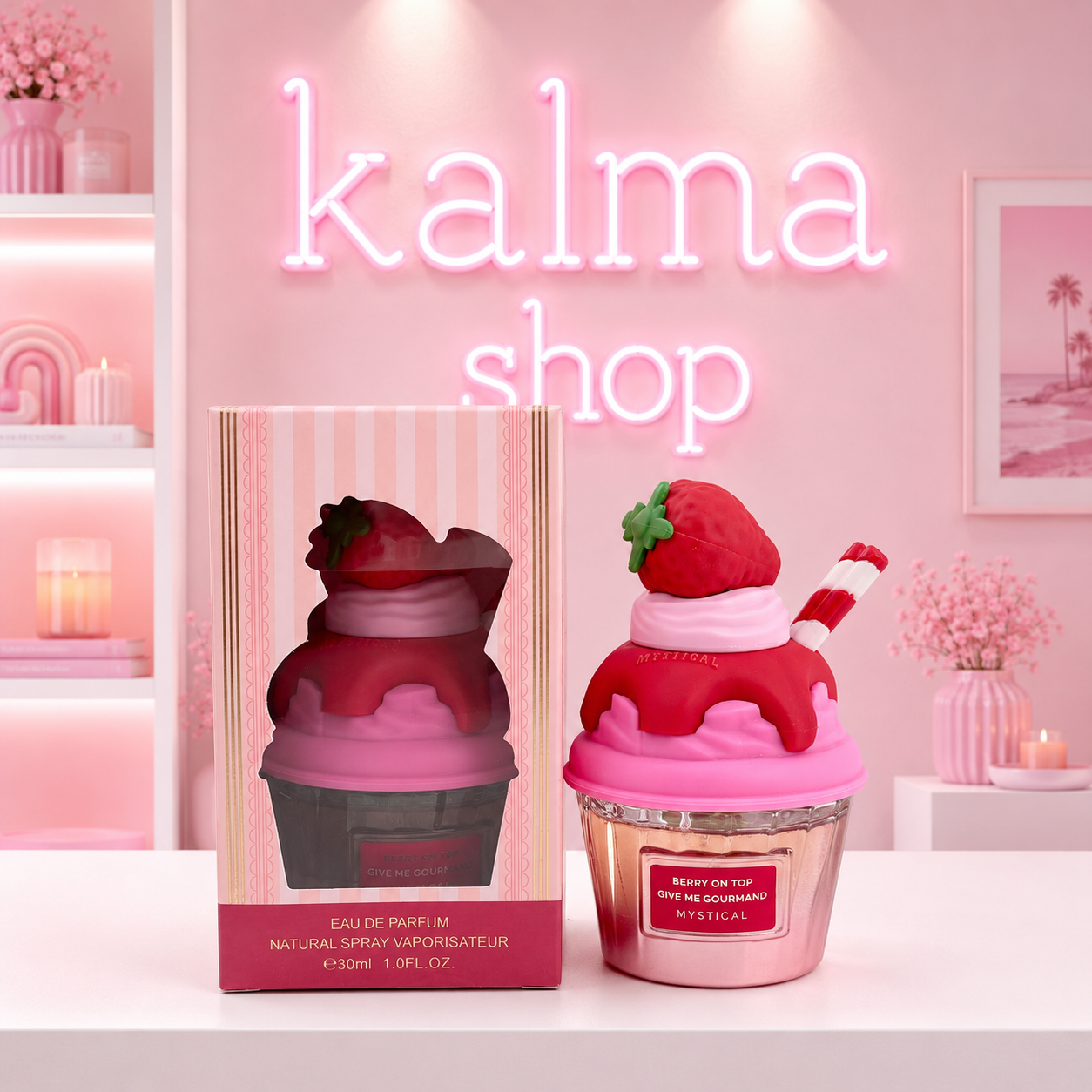 Mini perfume helado arabe fresa 30ml