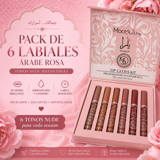 Pack 6 labiales arabes