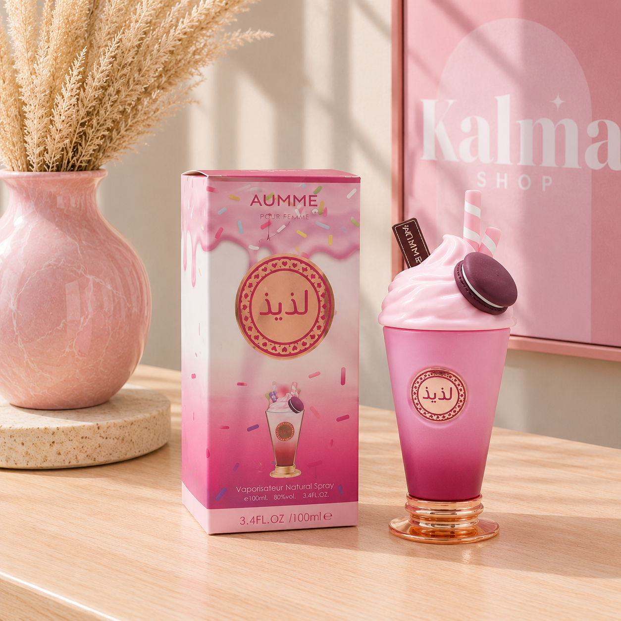 Perfume batido rosa arabe