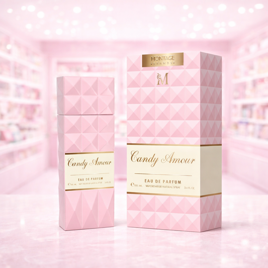 Perfume candy amour (dulce, avainillado, atalcado, almizclado..)