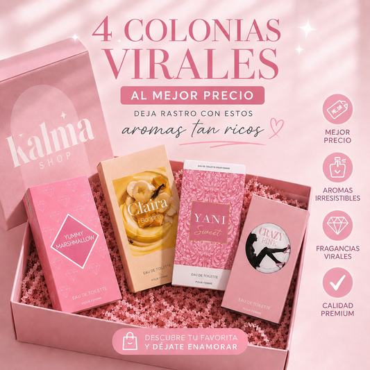 Pack 4 colonias de mujer aleatorias