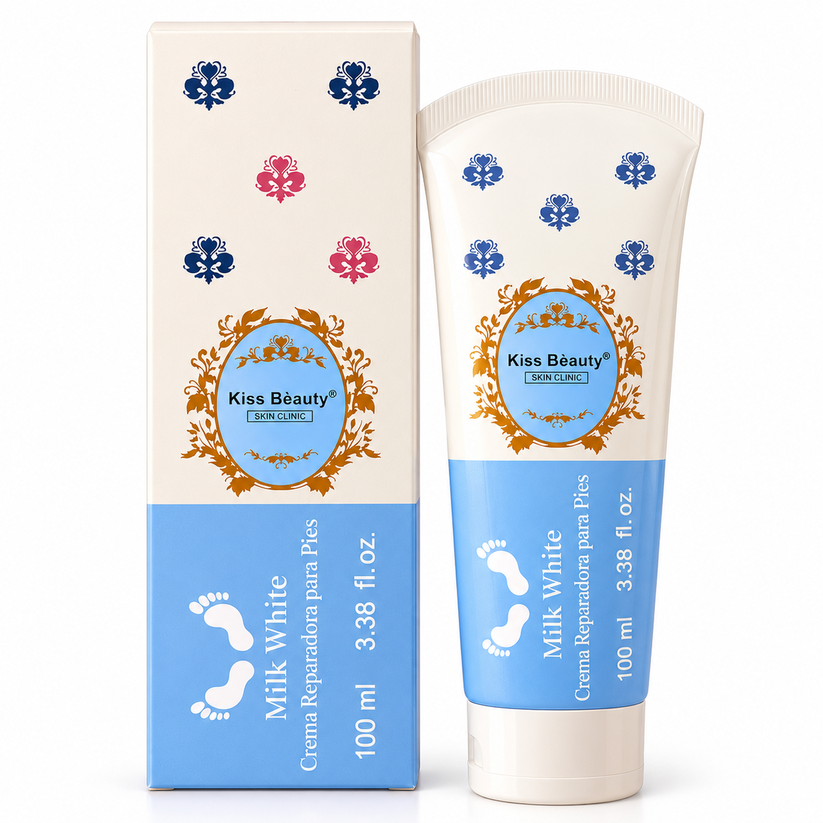 Crema reparadora para pies bianco latte