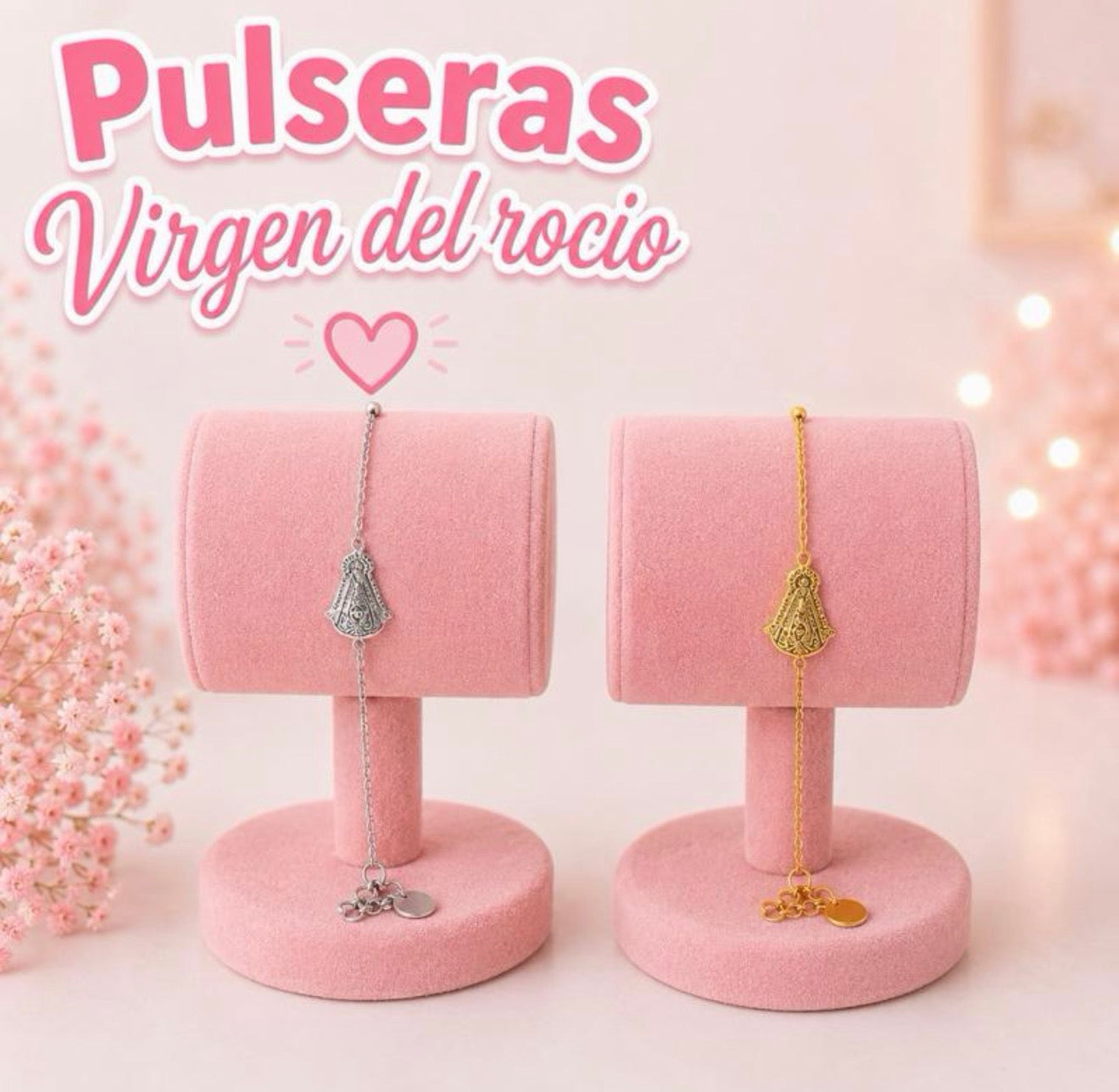 Pulseras virgen del rocio acero
