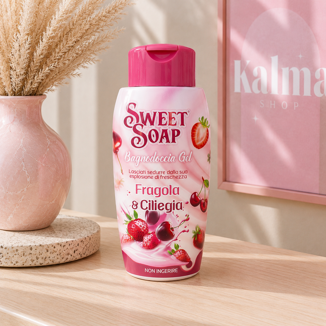 Gel de ducha italiano fresa y cereza 300ml