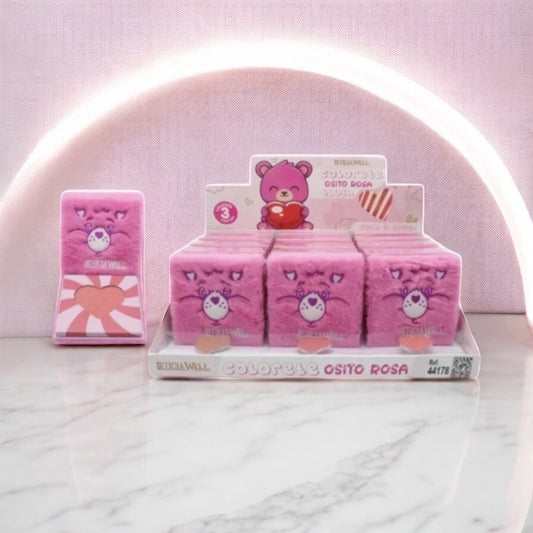 Colorete osito de pelo