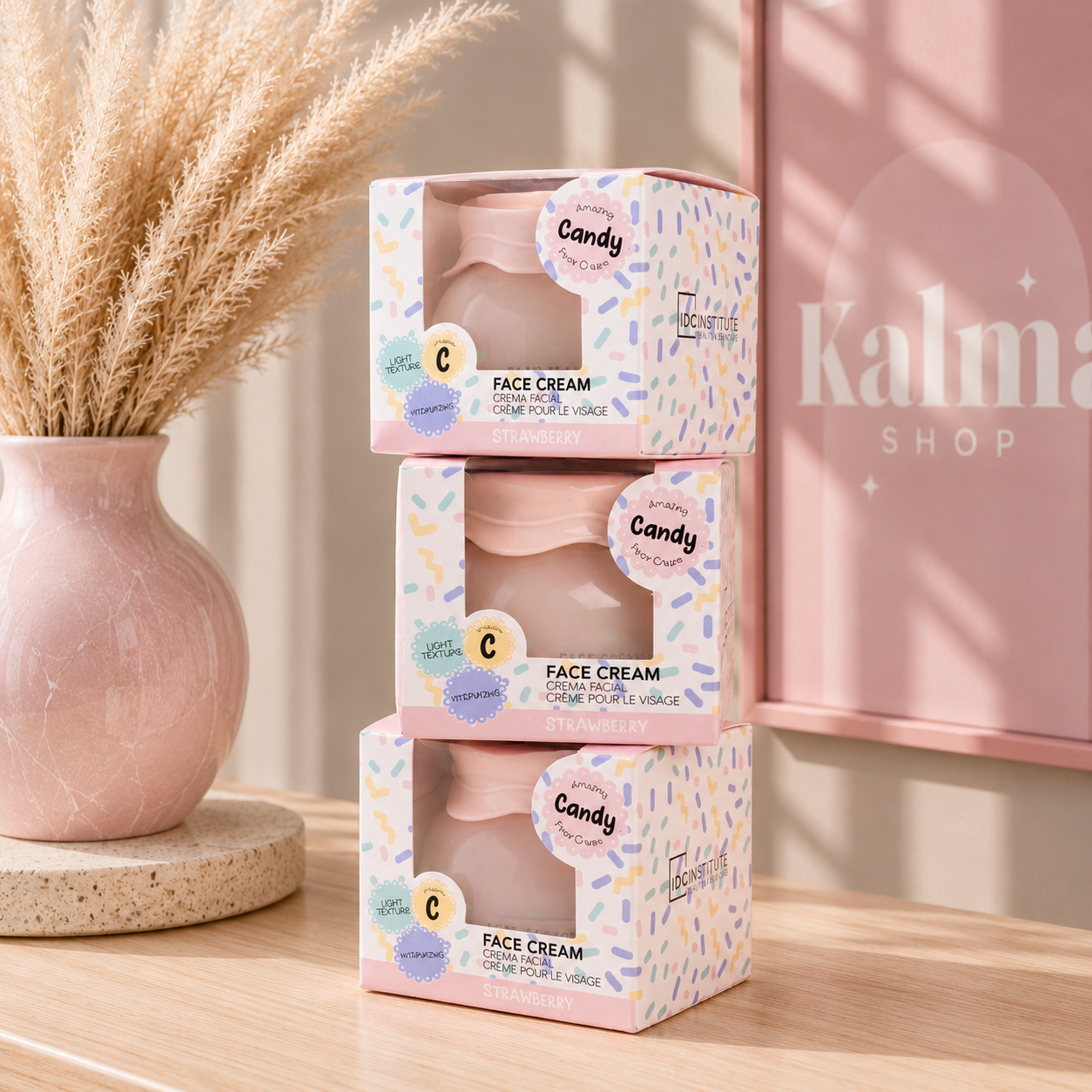Crema facial hidratante, con vitamina c y textura ligera